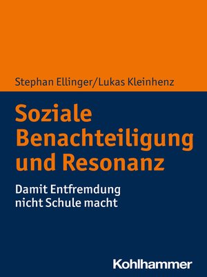 cover image of Soziale Benachteiligung und Resonanzerleben